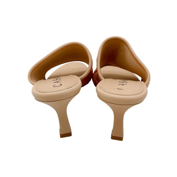 Casadei Peach Textured Scuba Mule Sandals - Picture 6 of 7